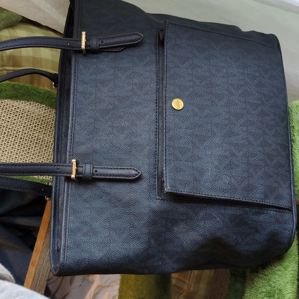 Michael Kors Large Tote Bag Navy Logo